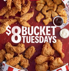 DEAL: KFC - $8 Bucket Tuesdays 3