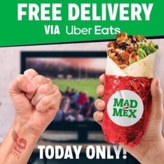 DEAL: Mad Mex - Free Delivery via Uber Eats (9 June 2021) 4