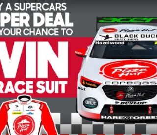 DEAL: Pizza Hut - Order a Supercars Super Deal for Chance to Win Supercars Race Suit 5 DEAL: Pizza Hut - Order a Supercars Super Deal for Chance to Win Supercars Race Suit 5