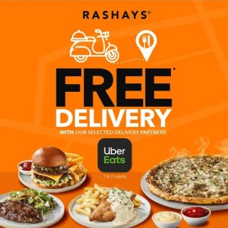 DEAL: Rashays - Free Delivery with $30 Spend via Uber Eats, Menulog & Deliveroo 1