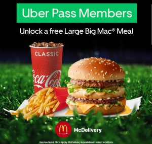 DEAL: McDonald's - Free Large Big Mac Meal for Uber Pass Members via Uber Eats 31