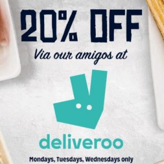 DEAL: Mad Mex - 20% off with $30+ Spend via Deliveroo on Mondays-Wednesdays 5