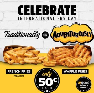 DEAL: Carl's Jr - 50c French Fries or Waffle Fries with MyCarl's App (13 July 2021) 9