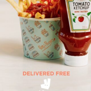 DEAL: Betty's Burgers - Free French Fries, 220ml Bottle of Heinz Ketchup & Free Delivery with $10 Spend via Deliveroo (13 July 2021) 10