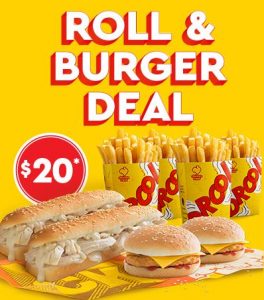 DEAL: Chicken Treat - $20 Roll & Burger Deal 9