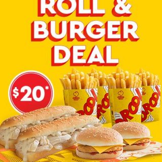 DEAL: Chicken Treat - $20 Roll & Burger Deal 2