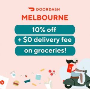 DEAL: DoorDash - 10% off Groceries + Free Delivery in Melbourne 8