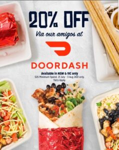 DEAL: Mad Mex - 20% off with $25 Spend in NSW/VIC via DoorDash (until 3 August 2021) 8