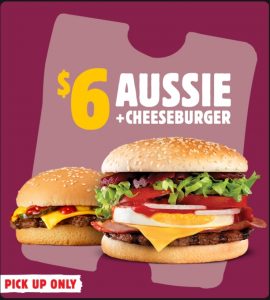 DEAL: Hungry Jack's - $6 Aussie Burger + Cheeseburger via App (until 26 July 2021) 3