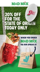 DEAL: Mad Mex - 20% off with $25+ Spend via Deliveroo (14 July 2021) 9