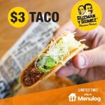 DEAL: Guzman Y Gomez – $3 Taco via Menulog (until 30 May 2022)