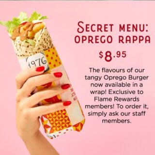 NEWS: Oporto - $8.95 Oprego Rappa (Secret Menu Item) 3 NEWS: Oporto - $8.95 Oprego Rappa (Secret Menu Item) 3