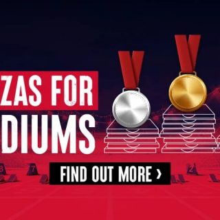 Pizza Hut Pizzas for Podiums - 1,000 Free Pizzas Daily + 1,000 Free Pizzas for Every Gold Australia Wins, 500 Silver & 200 Bronze 10