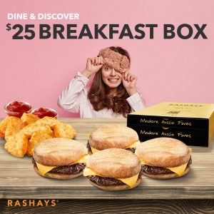 DEAL: Rashays - $25 Breakfast Family Box with 4 Sausage Muffins & 8 Hash Browns 3