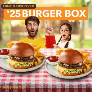 DEAL: Rashays - $25 Burger Box 3