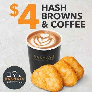 DEAL: Rashays - 3 Hash Browns & Coffee for $4 2