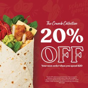 DEAL: Schnitz - 20% off with $20 Spend for Crumb Collective Members (until 1 August 2021) 5