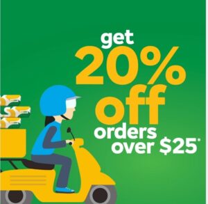 DEAL: Subway - 20% off with $25 Spend on Mondays-Wednesdays via Deliveroo (until 15 September 2021) 1