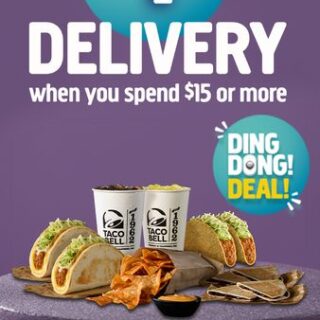 DEAL: Taco Bell - $1 Delivery with $15 Minimum Spend via DoorDash 4