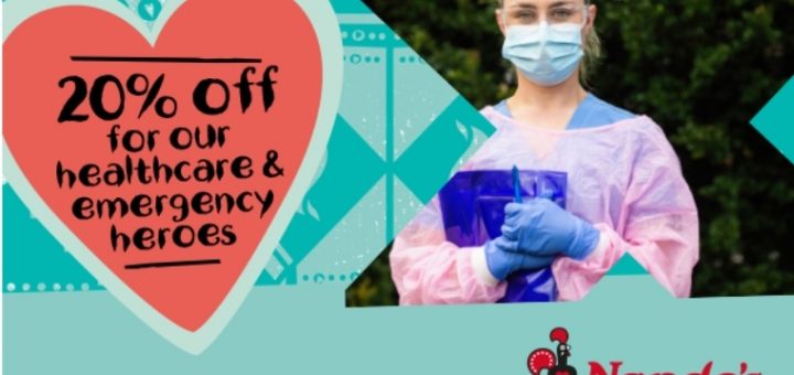 NEWS: Nando's - 20% off for Healthcare and Emergency Service Workers 2