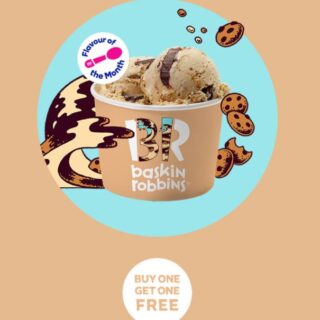 DEAL: Baskin Robbins - Buy One Get One Free Salted Cookie Dough Fudge 1 Scoop Waffle Cone for Club 31 Members 8