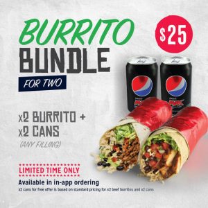 DEAL: Mad Mex - $25 Burrito Bundle for Two via Mad Mex App 5