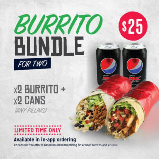 DEAL: Mad Mex - $15 Naked Burrito + Heaps Normal Beer 4