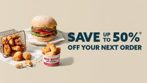 DEAL: Grill'd - $20/$30 Voucher with $40/$60 Spend + Free Delivery with $10 Spend via Menulog 12