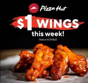 DEAL: Pizza Hut - $1 Wings via Uber Eats (until 10 October 2021) 9