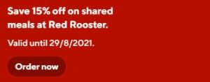 DEAL: Red Rooster - 15% off or 25% off (DashPass) Shared Meals via DoorDash (until 29 August 2021) 13