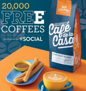 DEAL: San Churro - Free Coffee for el Social Club Members (until 14 August 2022) 4