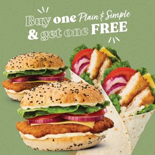 DEAL: Schnitz - Buy One Get One Free Plain & Simple Burgers & Wraps via Schnitz Website or App (until 29 August 2021) 7