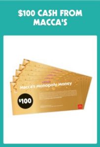 2021 McDonald's Monopoly Australia Instant Win Non-Food Prizes 46