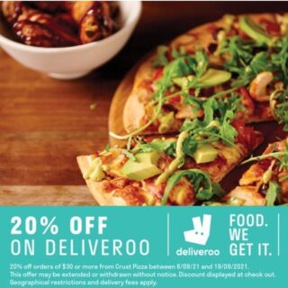 DEAL: Crust - 20% off with $30 Spend via Deliveroo (until 19 September 2021) 7