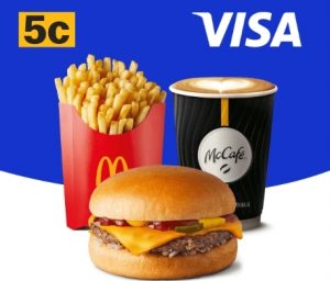 DEAL: McDonald’s - 5c Cheeseburger, Large Fries or Small McCafe Beverage via mymacca's App for New App Users (until 14 October 2021) 3