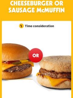 Cheeseburger or Sausage McMuffin - McDonald’s Monopoly Australia 2023 4