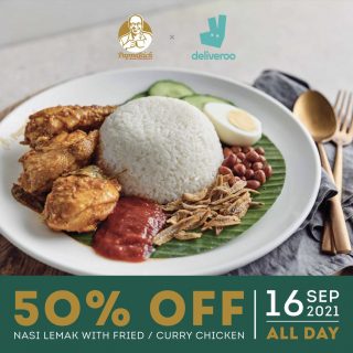 DEAL: PappaRich - 50% off Nasi Lemak with Fried or Curry Chicken via Deliveroo (16 September 2021) 5