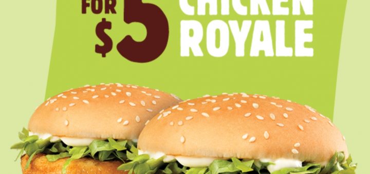 DEAL: Hungry Jack's - 2 Chicken Royale Burgers for $5 via App (until 30 May 2022) 3