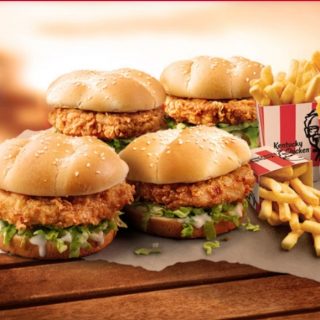 DEAL: KFC $22.95 Value Burger Box on Fridays, Saturdays & Sundays 9