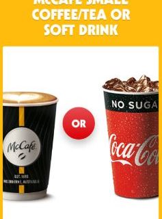 McCafe Small Coffee or Tea or Soft Drink - McDonald’s Monopoly Australia 2023 1