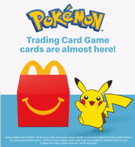 NEWS: McDonald's - Pokémon Trading Cards with Happy Meal 5