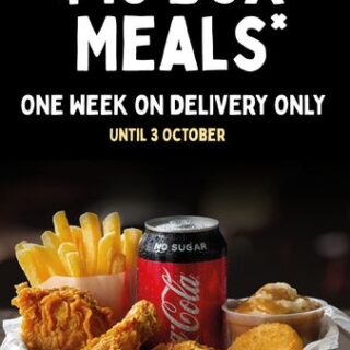 DEAL: Red Rooster - $10 Box Meals via Red Rooster Delivery (until 3 October 2021) 10