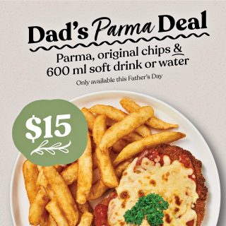DEAL: Schnitz - $15 Parma, Original Chips & 600ml Soft Drink or Water via App/Website (5 September 2021) 6