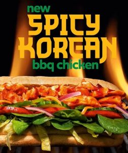 NEWS: Subway Spicy Korean BBQ Chicken Sub 1