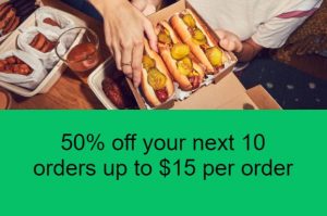 DEAL: Uber Eats - Up to 50% off or $15 off or Free Delivery for Next 10 Orders for Targeted Users 9