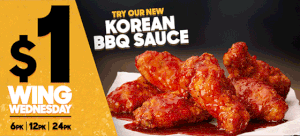 DEAL: Pizza Hut - $1 Wing Wednesday with New Korean BBQ and Mango Habanero Sauces 3