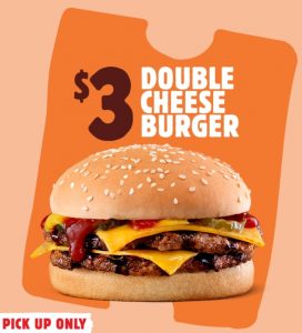 DEAL: Hungry Jack's - $3 Double Cheeseburger via App (until 13 December 2021) 3