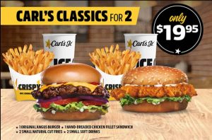 DEAL: Carl's Jr - $19.95 Carl's Classic for 2 9