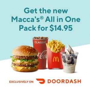 DEAL: McDonald's - $14.95 All in One Pack via DoorDash 36