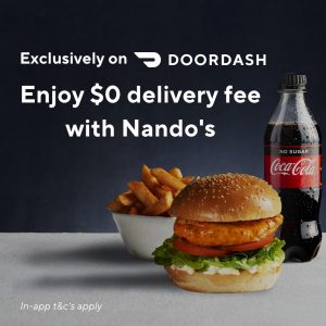 DEAL: Nando's - Free Delivery with Coca-Cola Product via DoorDash ($5 off for DashPass Members) 9
